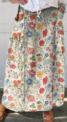 Lavinque Skirt Jupe Longue Bohème | Élégance Fleurie | Confort & Légèreté