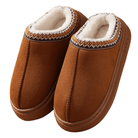Lavinque Slippers Chaussons Hiver Doublés | Marron Caramel | Ultra Chauds & Confort Absolu