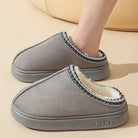 Lavinque Slippers Gris / 36-37 Pantoufles Hiver | Doublure Chaude | Confort et Élégance