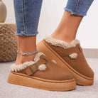 Lavinque Slippers Mules Hiver | Doublure Chaude & Semelle Confort | Cocooning & Style