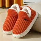 Lavinque Slippers Orange / 36/37 Chaussons Hiver Doublés | Ultra Confortables | Antidérapants et Chaleureux