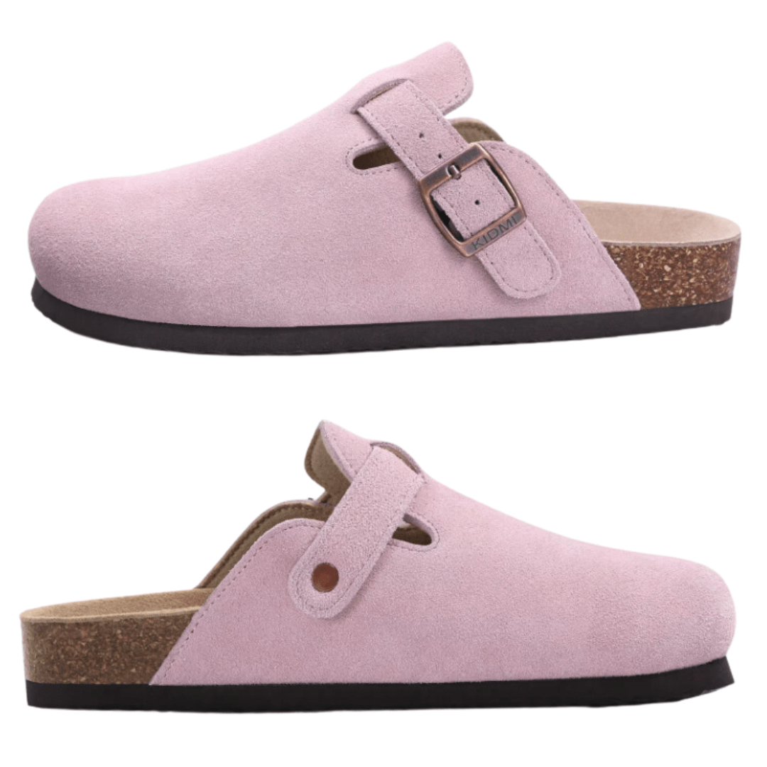 Lavinque Slippers Rose / 36 Sabots en Suédine | Confort & Élégance | Semelle Ergonomique