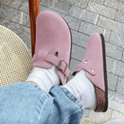 Lavinque Slippers Sabots en Suédine | Confort & Élégance | Semelle Ergonomique