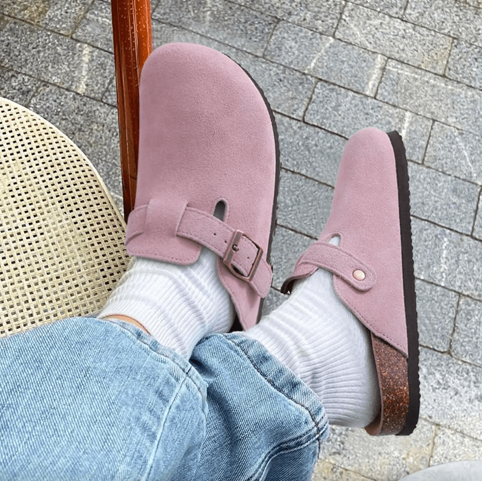 Lavinque Slippers Sabots en Suédine | Confort & Élégance | Semelle Ergonomique
