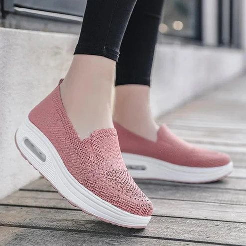 Lavinque Sneakers Baskets compensées respirantes | Rose | Confort et style au quotidien
