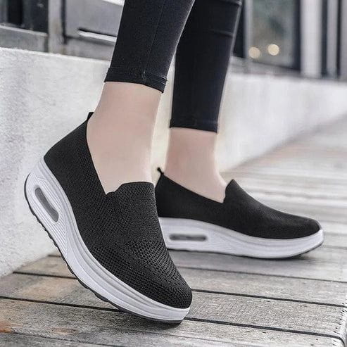 Lavinque Sneakers Baskets compensées respirantes | Rose | Confort et style au quotidien