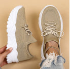 Lavinque Sneakers Beige / 35 Baskets Chunky | Respirantes et Légères | Confort Optimal