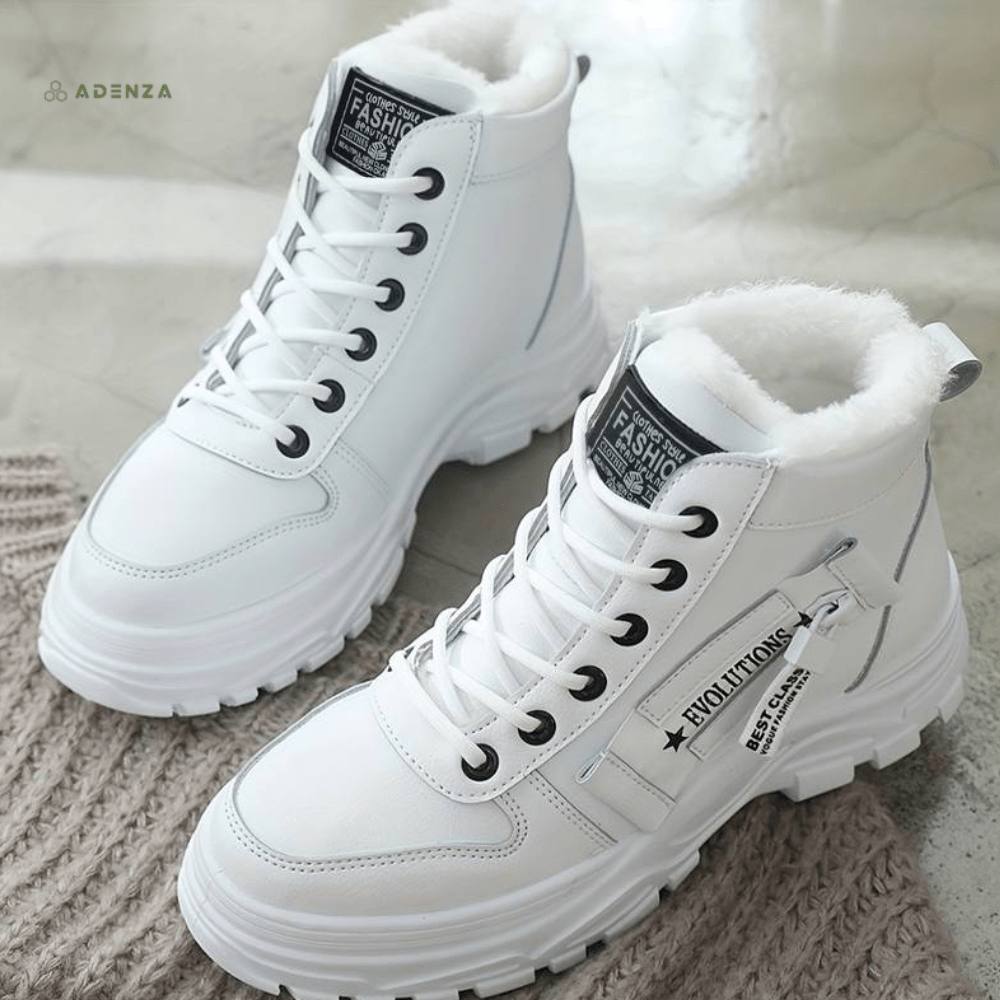 Lavinque Sneakers Blanc / 35 Baskets Montantes Chunky | Urbain | Confort et Style Moderne