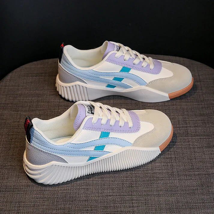 Lavinque Sneakers Blanc/Bleu / 35 Baskets Sport Chic | Confort et Style | Tendance Urbaine