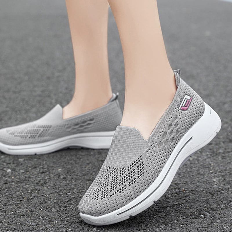 Lavinque Sneakers Gris / 36 Baskets Confort Slip-On | Respirantes | Légères et Ergonomiques