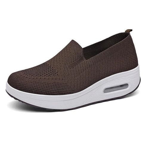 Lavinque Sneakers Marron / 36 Baskets compensées respirantes | Rose | Confort et style au quotidien