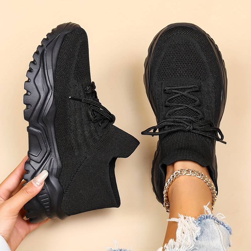 Lavinque Sneakers Noir / 35 Baskets Chunky | Respirantes et Légères | Confort Optimal