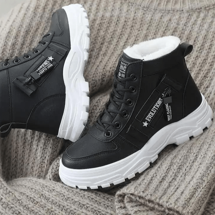 Lavinque Sneakers Noir / 35 Baskets Montantes Chunky | Urbain | Confort et Style Moderne