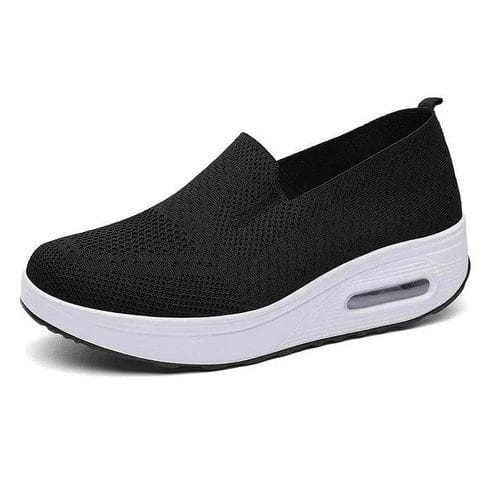 Lavinque Sneakers Noir / 36 Baskets compensées respirantes | Rose | Confort et style au quotidien