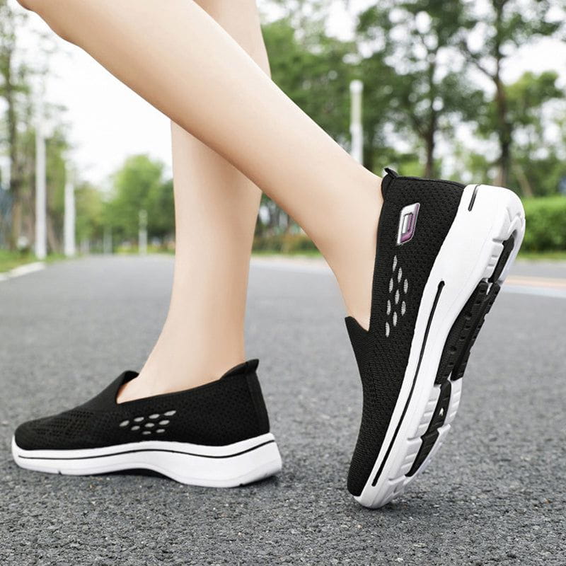 Lavinque Sneakers Noir / 36 Baskets Confort Slip-On | Respirantes | Légères et Ergonomiques