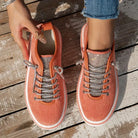 Lavinque Sneakers Orange / 36 Baskets en velours côtelé | Orange | Tendance et confortables