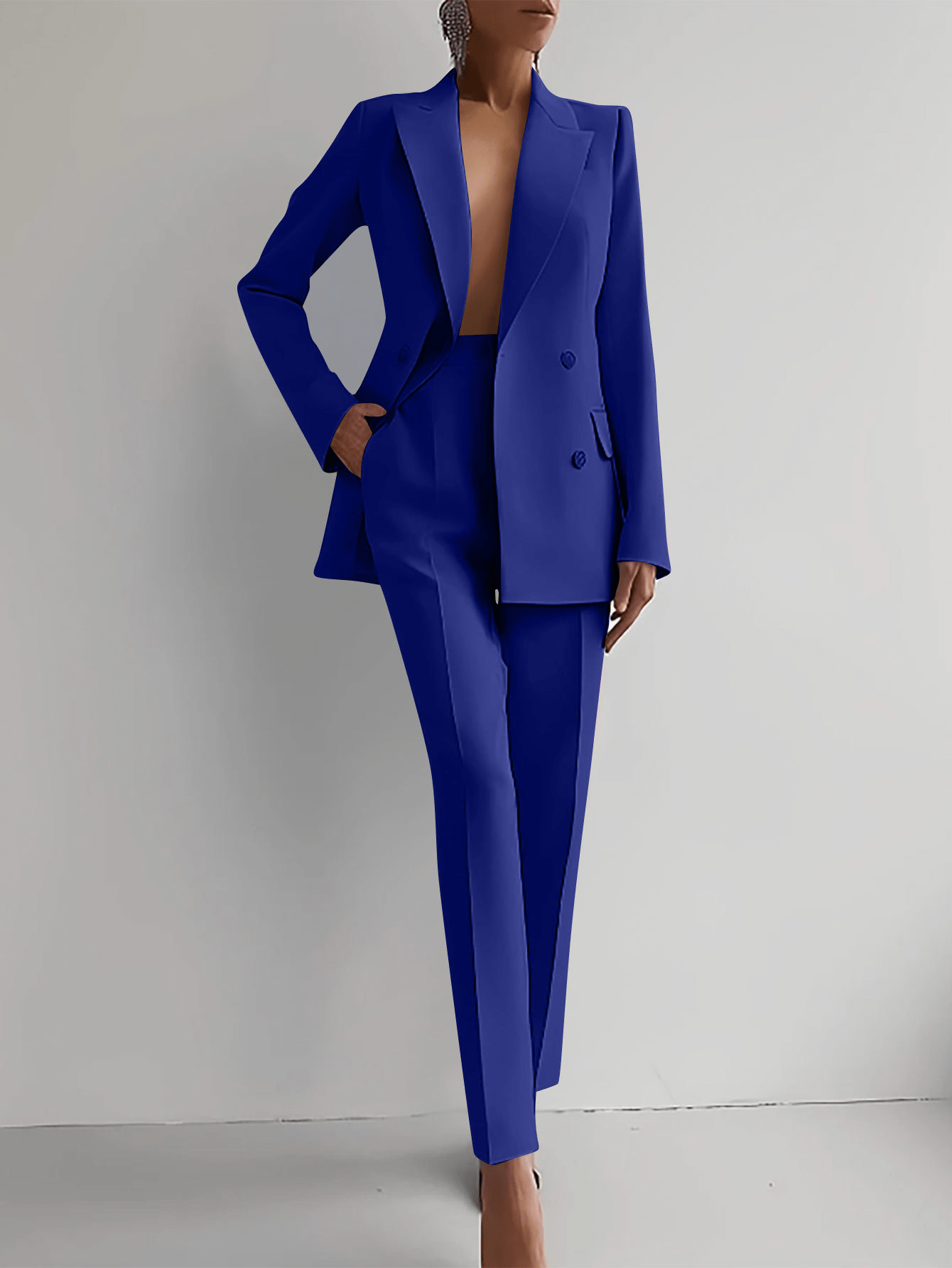 Lavinque Suits Bleu / S Tailleur Pantalon Élégant | Chic & Puissance Féminine | Style Sophistiqué
