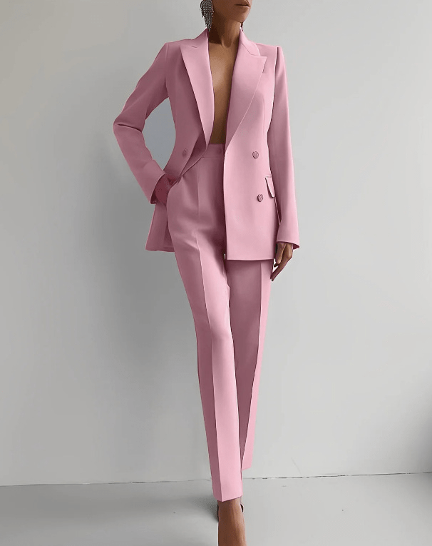 Lavinque Suits Rose / S Tailleur Pantalon Élégant | Chic & Puissance Féminine | Style Sophistiqué