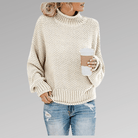 Lavinque Sweater Blanc / S Pull Crème Oversize | Maille Épaisse | Chaud & Décontracté