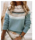 Lavinque Sweater Bleu clair / S Pull Hiver Scandinave | Rose | Doux et Chaleureux
