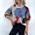 Lavinque Sweater Bleu / S Pull Graphique Coloré | Automne-Hiver | Style Tendance