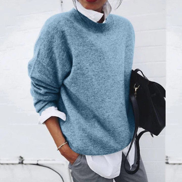 Lavinque Sweater Bleu / S Pull Oversize | Doux & Confortable | Style Décontracté Chic