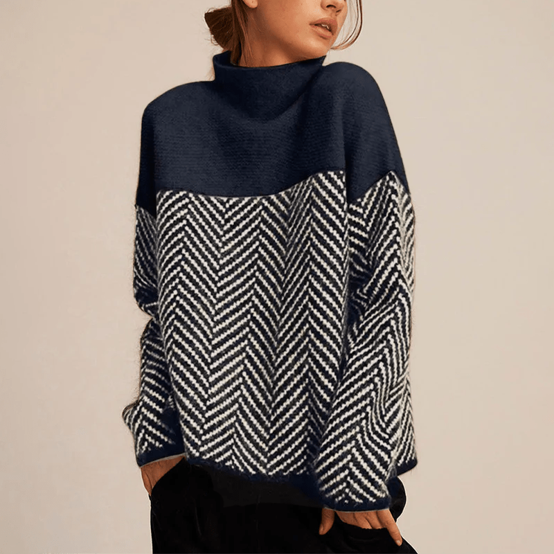 Lavinque Sweater Bleu / S Pull Oversize en Tricot | Chaleur | Élégance et Confort