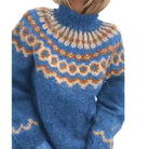 Lavinque Sweater Bleu / S Pull Tricoté Nordique | Chaleureux | Doux et Authentique