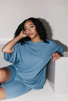Lavinque Sweater Bleu / S Robe Pull Oversize | Marron | Confort et Élégance Décontractée