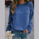 Lavinque Sweater Bleu / S Sweatshirt Basique à Manches Longues | Confort Décontracté | Doux & Polyvalent