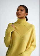 Lavinque Sweater Éclat de Lune / S Pull Col Roulé | Beige | Doux et Élégant