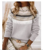 Lavinque Sweater Gris clair / S Pull Hiver Scandinave | Rose | Doux et Chaleureux