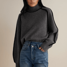 Lavinque Sweater Gris / S Pull Col Roulé Oversize | Hiver | Élégance & Confort