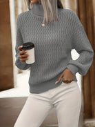 Lavinque Sweater Gris / S Pull Maille Texturée | Confort | Chic et Intemporel