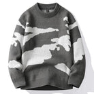Lavinque Sweater Gris / S Pull Oversize Camouflage | Beige & Gris | Confort et Style Urbain