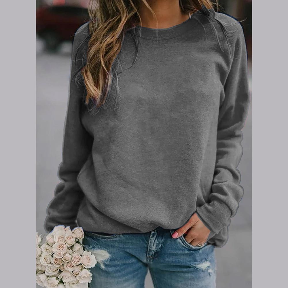 Lavinque Sweater Gris / S Sweatshirt Basique à Manches Longues | Confort Décontracté | Doux & Polyvalent