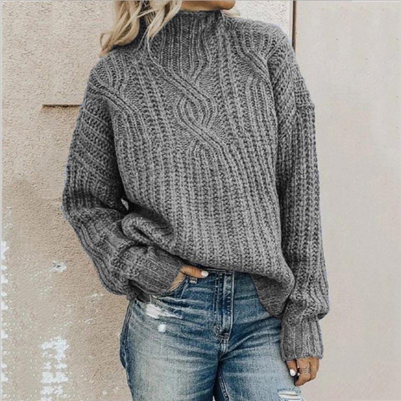 Lavinque Sweater Gris / XS Pull Maille Torsadée | Élégant | Chaleur et Confort