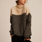 Lavinque Sweater Marron / S Pull Oversize en Tricot | Chaleur | Élégance et Confort