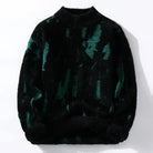 Lavinque Sweater Noir / S Pull Sherpa Graphique | Gris Moucheté | Ultra Douillet et Tendance