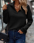 Lavinque Sweater Noir / S Pull Zippé | Tricot Doux | Confort et Style