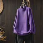 Lavinque Sweater Pourpre / S Pull Col Montant Oversize | Vert | Chaud et Tendance