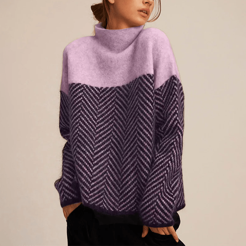 Lavinque Sweater Pourpre / S Pull Oversize en Tricot | Chaleur | Élégance et Confort