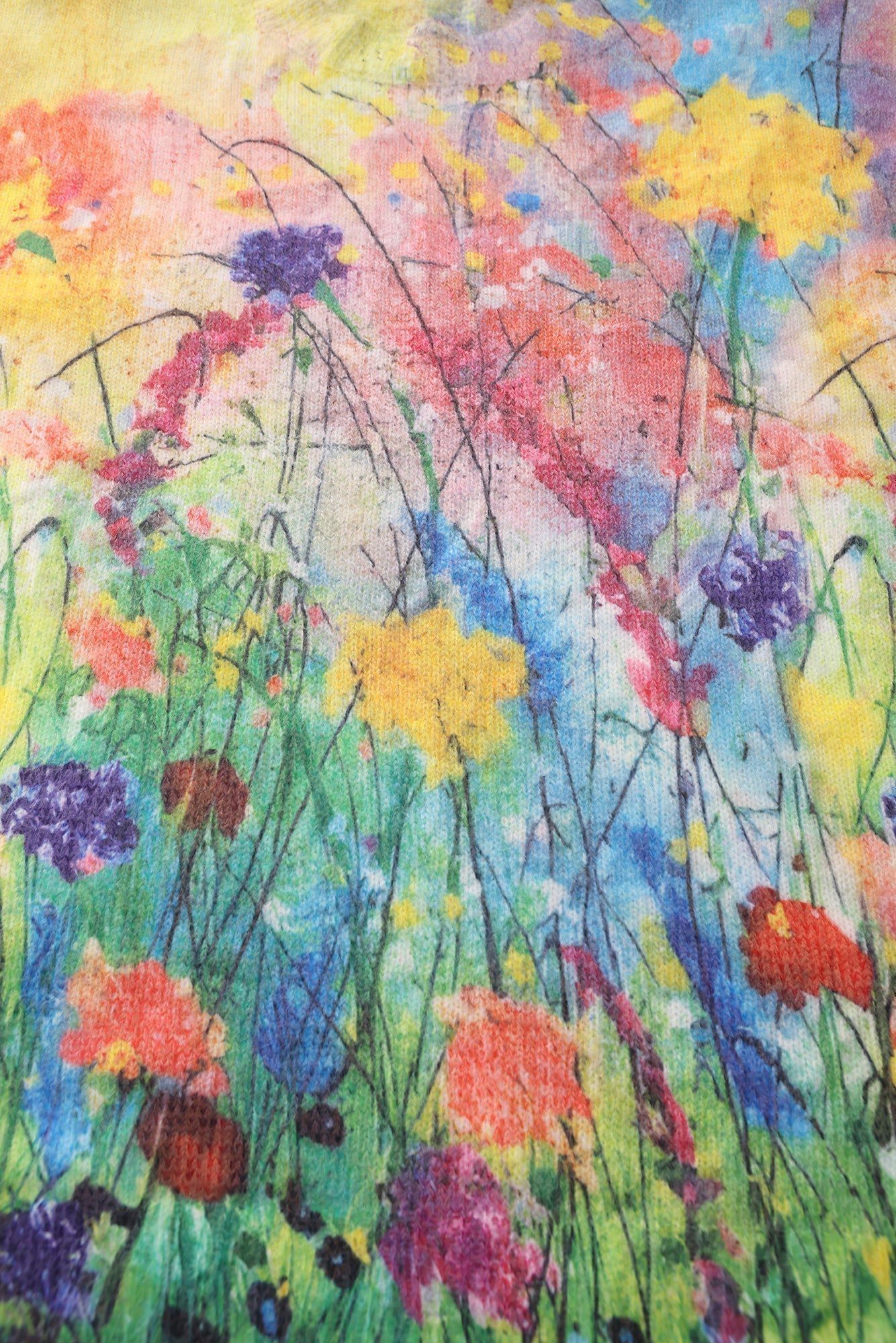 Lavinque Sweater Pull Artiste | Imprimé Floral Peint | Doux et Original