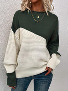 Lavinque Sweater Pull bicolore en maille texturée | Pull | Chaleur et style moderne