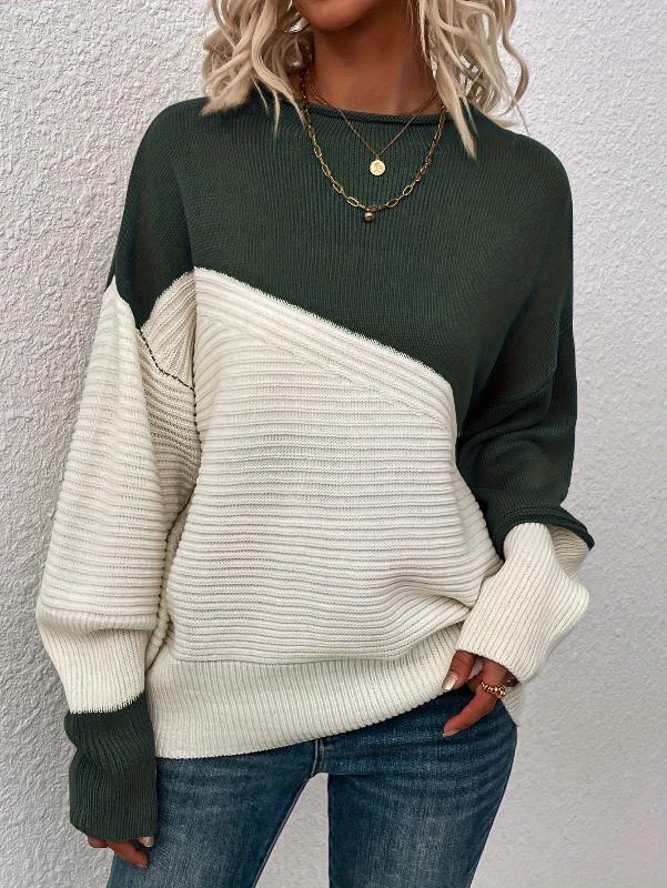 Lavinque Sweater Pull bicolore en maille texturée | Pull | Chaleur et style moderne