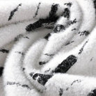 Lavinque Sweater Pull Blanc à Motif Pinceau Noir | Col Rond | Style Graphique & Moderne