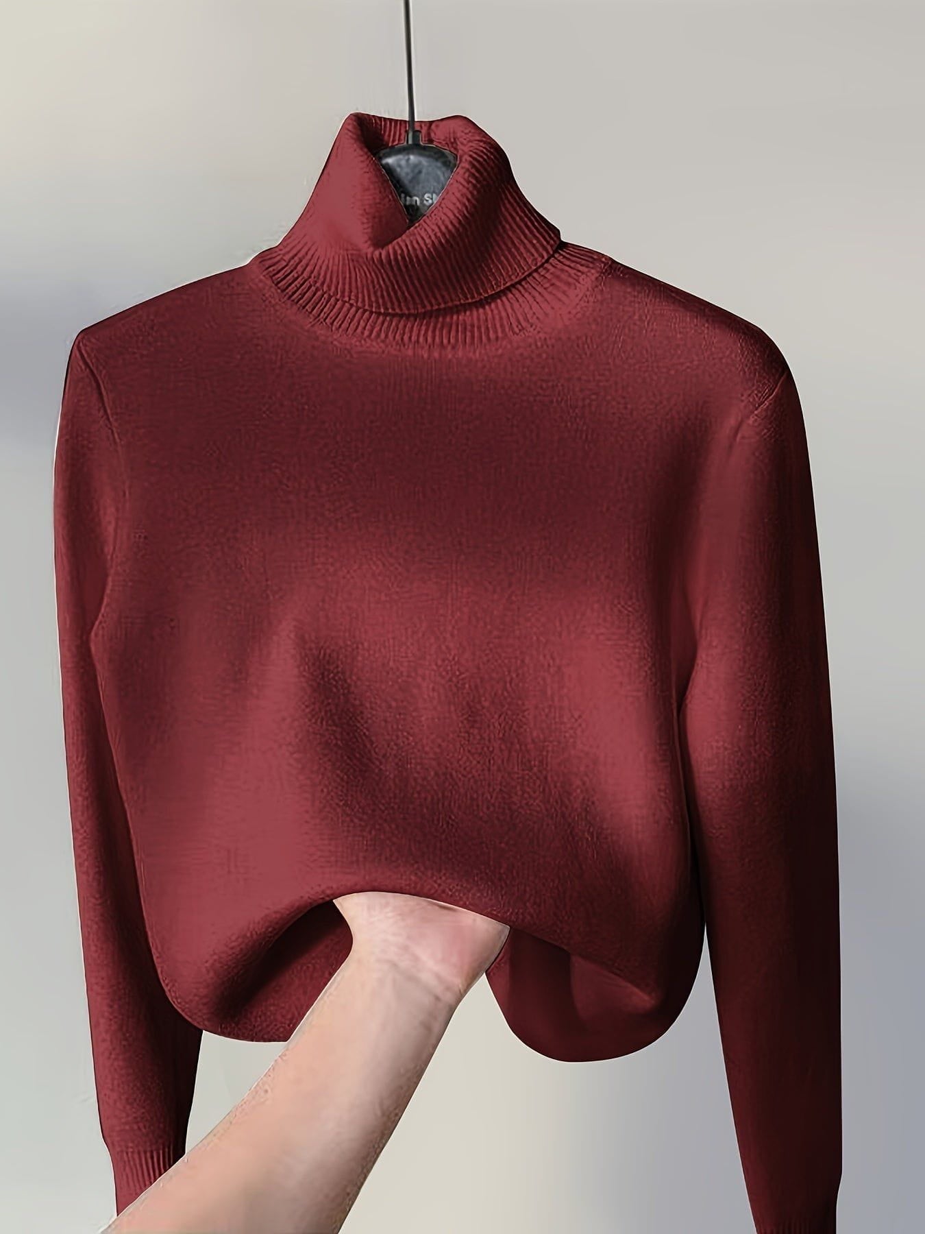 Lavinque Sweater Pull col roulé doublé | Blanc | Chaleur et élégance hivernale