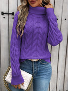 Lavinque Sweater Pull Col Roulé en Maille | Hiver | Chaleur & Élégance