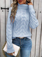 Lavinque Sweater Pull Col Roulé en Maille | Hiver | Chaleur & Élégance