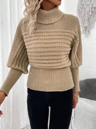 Lavinque Sweater Pull Col Roulé | Maille Tricotée | Élégant et Chaleureux